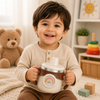 THE LITTLE LOOKERS Stainless Steel Sipper Cup for Babies & Kids | 260ml | Heat-Sensitive Nozzle Indicator | Leak-Proof & Airtight Lid | BPA-Free | Double Wall Insulated | Easy Grip Handles | Yellow