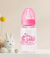 The Little Lookers Anti-Colic Glass Feeding Bottle with Silicone Sleeve | High Borosilicate Glass | BPA Free | Ultra Soft Flow Control Nipple | Leak-Proof Cap | Microwave & Dishwasher Safe | 0+ Months ( Pack of 2)
