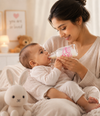 The Little Lookers Anti-Colic Glass Feeding Bottle with Silicone Sleeve | High Borosilicate Glass | BPA Free | Ultra Soft Flow Control Nipple | Leak-Proof Cap | Microwave & Dishwasher Safe | 0+ Months ( Pack of 2)