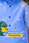 THE LITTLE LOOKERS Raincoat for Kids | Rain Coat for Boys & Girls | EVA | School Bag Coverage | Waterproof RainCoat with Hood | for Camping | Full Sleeves