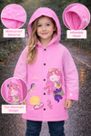 THE LITTLE LOOKERS Raincoat for Kids | Rain Coat for Boys & Girls | EVA | School Bag Coverage | Waterproof RainCoat with Hood | for Camping | Full Sleeves
