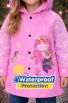 THE LITTLE LOOKERS Raincoat for Kids | Rain Coat for Boys & Girls | EVA | School Bag Coverage | Waterproof RainCoat with Hood | for Camping | Full Sleeves