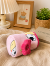 The Little Lookers Soft Plush Stretchable Baby Feeding Bottle Cover with Easy to Hold Strap | Cute Animated Overall Print Pack of 2 (Multicolor, Narrow Neck 60ml / 2oz)