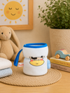 THE LITTLE LOOKERS Soft Plush Stretchable Baby Feeding Bottle Cover with Easy to Hold Strap | Cute Animated Overall Print Pack of 2, Multicolor