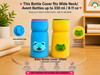 THE LITTLE LOOKERS Bottle Cover for Philips Avent/Wide Neck Feeders Soft Plush Stretchable Baby Feeding Bottle Cover with Easy to Hold Strap (Multicolor, Wide Neck 240-330ml/8-11OZ)