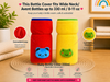 THE LITTLE LOOKERS Bottle Cover for Philips Avent/Wide Neck Feeders Soft Plush Stretchable Baby Feeding Bottle Cover with Easy to Hold Strap (Multicolor, Wide Neck 240-330ml/8-11OZ)