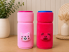 THE LITTLE LOOKERS Bottle Cover for Philips Avent/Wide Neck Feeders Soft Plush Stretchable Baby Feeding Bottle Cover with Easy to Hold Strap (Multicolor, Wide Neck 240-330ml/8-11OZ)
