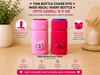 THE LITTLE LOOKERS Bottle Cover for Philips Avent/Wide Neck Feeders Soft Plush Stretchable Baby Feeding Bottle Cover with Easy to Hold Strap (Multicolor, Wide Neck 240-330ml/8-11OZ)