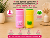 THE LITTLE LOOKERS Bottle Cover for Philips Avent/Wide Neck Feeders Soft Plush Stretchable Baby Feeding Bottle Cover with Easy to Hold Strap (Multicolor, Wide Neck 240-330ml/8-11OZ)