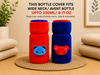 THE LITTLE LOOKERS Bottle Cover for Philips Avent/Wide Neck Feeders Soft Plush Stretchable Baby Feeding Bottle Cover with Easy to Hold Strap (Multicolor, Wide Neck 240-330ml/8-11OZ)