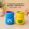 THE LITTLE LOOKERS Bottle Cover for Philips Avent/Wide Neck Feeders Soft Plush Stretchable Baby Feeding Bottle Cover with Easy to Hold Strap (Multicolor, Wide Neck 125ml/4OZ)