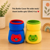 THE LITTLE LOOKERS Bottle Cover for Philips Avent/Wide Neck Feeders Soft Plush Stretchable Baby Feeding Bottle Cover with Easy to Hold Strap (Multicolor, Wide Neck 125ml/4OZ)