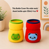 THE LITTLE LOOKERS Bottle Cover for Philips Avent/Wide Neck Feeders Soft Plush Stretchable Baby Feeding Bottle Cover with Easy to Hold Strap (Multicolor, Wide Neck 125ml/4OZ)