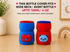 THE LITTLE LOOKERS Bottle Cover for Philips Avent/Wide Neck Feeders Soft Plush Stretchable Baby Feeding Bottle Cover with Easy to Hold Strap (Multicolor, Wide Neck 125ml/4OZ)