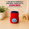 THE LITTLE LOOKERS Bottle Cover for Philips Avent/Wide Neck Feeders Soft Plush Stretchable Baby Feeding Bottle Cover with Easy to Hold Strap (Multicolor, Wide Neck 125ml/4OZ)