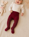 THE LITTLE LOOKERS Baby Girls Glitter Stockings | Soft Stretch Footed Cotton Blend Tights | Breathable, Machine Washable Leggings