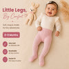 THE LITTLE LOOKERS Baby Girls Glitter Stockings | Soft Stretch Footed Cotton Blend Tights | Breathable, Machine Washable Leggings