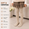 THE LITTLE LOOKERS Baby Girls Glitter Stockings | Soft Stretch Footed Cotton Blend Tights | Breathable, Machine Washable Leggings