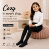 THE LITTLE LOOKERS Baby Girls Glitter Stockings | Soft Stretch Footed Cotton Blend Tights | Breathable, Machine Washable Leggings