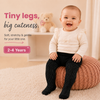 THE LITTLE LOOKERS Baby Girls Glitter Stockings | Soft Stretch Footed Cotton Blend Tights | Breathable, Machine Washable Leggings