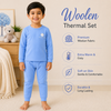 THE LITTLE LOOKERS Kids Woollen Thermal Set – Soft Warm Winter Innerwear for Boys & Girls | Full Sleeve Top & Bottom | Premium Wool Blend Thermals for Kids