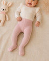 THE LITTLE LOOKERS Baby Girls Glitter Stockings | Soft Stretch Footed Cotton Blend Tights | Breathable, Machine Washable Leggings