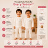 THE LITTLE LOOKERS Kids Winter Thermal Wear | Unisex Fleece Innerwear Set for Baby Girl & Baby Boy | Warm Woolen T-Shirt & Bottom Set