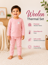 THE LITTLE LOOKERS Kids Woollen Thermal Set – Soft Warm Winter Innerwear for Boys & Girls | Full Sleeve Top & Bottom | Premium Wool Blend Thermals for Kids