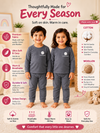 THE LITTLE LOOKERS Kids Woollen Thermal Set – Soft Warm Winter Innerwear for Boys & Girls | Full Sleeve Top & Bottom | Premium Wool Blend Thermals for Kids