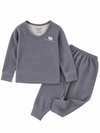 THE LITTLE LOOKERS Kids Woollen Thermal Set – Soft Warm Winter Innerwear for Boys & Girls | Full Sleeve Top & Bottom | Premium Wool Blend Thermals for Kids