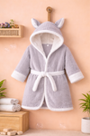 THE LITTLE LOOKERS Bathrobe for Babies | Super Soft & Absorbent | Hooded Bathrobe for Kids | Baby Hooded Bathgown for Newborn & Infant