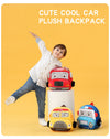 THE LITTLE LOOKERS Preschool Kids School Bags Cute Soft Plush Baby Backpack for Baby Boys, Baby Girls- Red (Fire Engine)