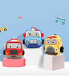 THE LITTLE LOOKERS Preschool Kids School Bags Cute Soft Plush Baby Backpack for Baby Boys, Baby Girls- Red (Fire Engine)