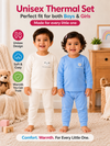 THE LITTLE LOOKERS Kids Woollen Thermal Set – Soft Warm Winter Innerwear for Boys & Girls | Full Sleeve Top & Bottom | Premium Wool Blend Thermals for Kids