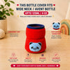 THE LITTLE LOOKERS Bottle Cover for Philips Avent/Wide Neck Feeders Soft Plush Stretchable Baby Feeding Bottle Cover with Easy to Hold Strap (Multicolor, Wide Neck 125ml/4OZ)