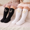 THE LITTLE LOOKERS Socks for Kids | Kid's Compact Cotton Stretch Solid Knee Length Sock | Stylish Socks | No Tightness | High-Top, Bow Pattern
