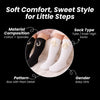 THE LITTLE LOOKERS Socks for Kids | Kid's Compact Cotton Stretch Solid Knee Length Sock | Stylish Socks | No Tightness | High-Top, Bow Pattern