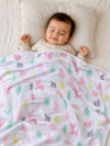 THE LITTLE LOOKERS Baby Blanket – Soft & Breathable Baby Wrapper for Newborns and Infants
