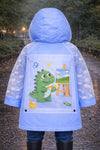THE LITTLE LOOKERS Raincoat for Kids | Rain Coat for Boys & Girls | EVA | School Bag Coverage | Waterproof RainCoat with Hood | for Camping | Full Sleeves