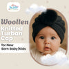 THE LITTLE LOOKERS Baby Soft Wool Knitted Turban Cap – Warm & Breathable Winter Headwrap for Newborns, Infants & Toddlers – Stylish Beanie for Baby Girls & Boys