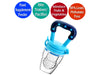 THE LITTLE LOOKERS Infant Squeezy Food Grade Silicone 90ml Bottle Feeder & Silicone Food/ Fruit Pacifier/Nibbler/Soother for Babies/Kids/Children