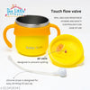 THE LITTLE LOOKERS Stainless Steel Sipper Cup for Babies & Kids | 260ml | Heat-Sensitive Nozzle Indicator | Leak-Proof & Airtight Lid | BPA-Free | Double Wall Insulated | Easy Grip Handles | Yellow