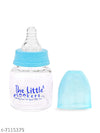 The Little Lookers Anti-Colic Glass Feeding Bottle with Silicone Sleeve | High Borosilicate Glass | BPA Free | Ultra Soft Flow Control Nipple | Leak-Proof Cap | Microwave & Dishwasher Safe | 0+ Months ( Pack of 2)