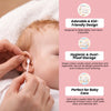 THE LITTLE LOOKERS Baby Safety Cotton Swab | 55 Cotton Buds with Ear Drum Protection | 100% Pure Cotton Swabs | Cotton Buds for Baby Ear Cleaning | Paper Cotton Buds | for Baby & Personal Care