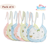 THE LITTLE LOOKERS� Cotton Baby Bibs with tying robes for Bottle Feeding & Breast Feeding | Soft Cotton Fabric with PVC on Back|Double Layered Skins for Quick Absorption & Fast Drying
