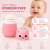 THE LITTLE LOOKERS Portable Baby Skin Care Baby Powder Puff with Box Holder Container for New Born and Kids for Baby Face and Body