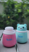 THE LITTLE LOOKERS Portable Baby Skin Care Baby Powder Puff with Box Holder Container for New Born and Kids for Baby Face and Body