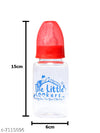 The Little Lookers Anti-Colic Glass Feeding Bottle with Silicone Sleeve | High Borosilicate Glass | BPA Free | Ultra Soft Flow Control Nipple | Leak-Proof Cap | Microwave & Dishwasher Safe | 0+ Months ( Pack of 2)