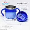 THE LITTLE LOOKERS Stainless Steel Sipper Cup for Babies & Kids | 260ml | Heat-Sensitive Nozzle Indicator | Leak-Proof & Airtight Lid | BPA-Free | Double Wall Insulated | Easy Grip Handles | Yellow