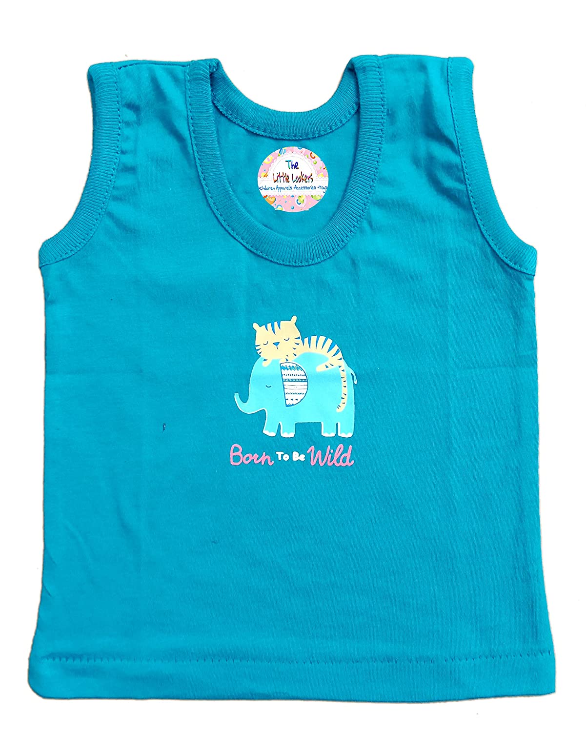 THE LITTLE LOOKERS Printed Vest for Babies, Cotton Baniyan for Kids